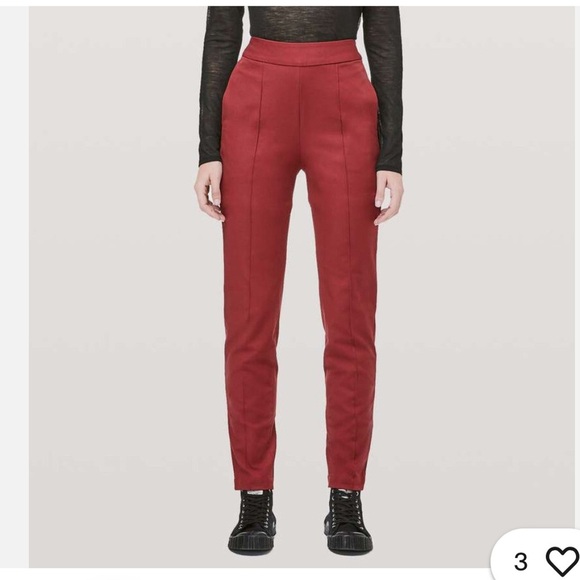 lululemon athletica Pants - Lululemon Lab Nai Trouser Pants Size 8 Zesty Auburn Red